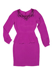 Image showing women's purple dress