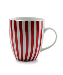 Image showing Porcelain cup red stripes