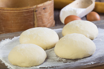 Image showing Yeast dough for pies.