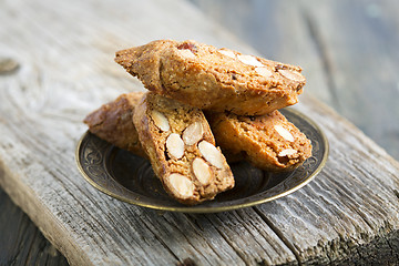 Image showing Biscotti with Almonds.