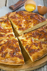 Image showing Hachapuri - Mengrelian cheese pie.