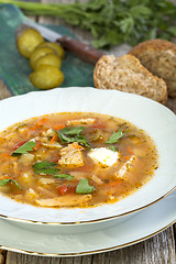 Image showing Rassolnik - traditional Russian soup.