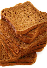 Image showing Rye toast bread closeup.