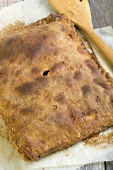 Image showing  Homemade pie close up.