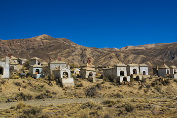 Image showing Graveyard in Andes