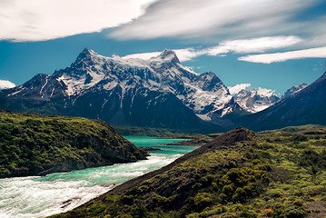 Image showing River in Torres del Paine