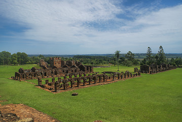 Image showing Encarnacion and jesuit ruins in Paraguay