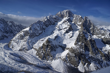Image showing Close-up view of high mountain