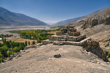 Image showing Temple ruins in Tajikistan