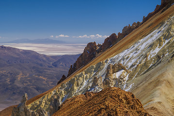 Image showing Colored mountain