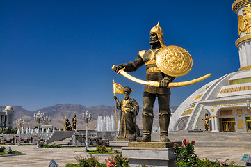 Image showing Monument of independence in Ashgabat