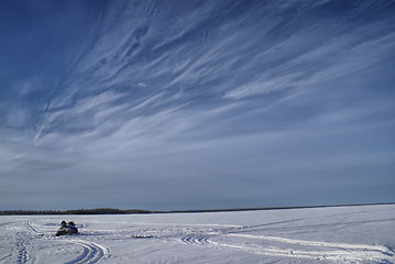 Image showing Snowy plain