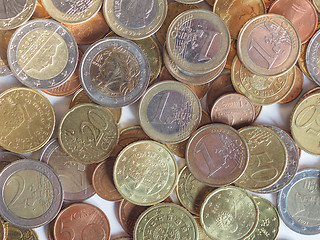 Image showing Euro coins