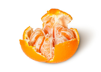 Image showing Partially Purified And Broken Tangerine