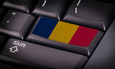 Image showing Flag on keyboard