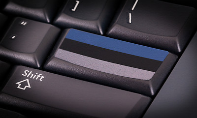 Image showing Flag on keyboard