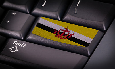 Image showing Flag on keyboard