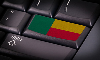 Image showing Flag on keyboard