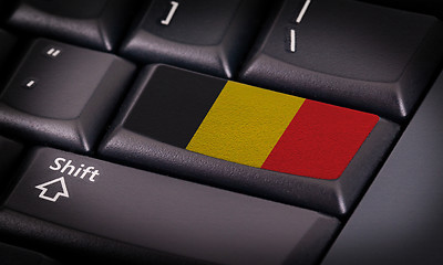 Image showing Flag on keyboard