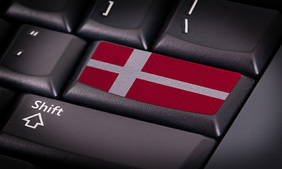 Image showing Flag on keyboard