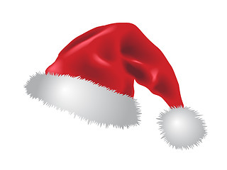 Image showing red santa claus hat