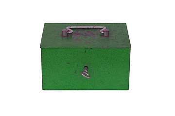 Image showing Green moneybox isolated