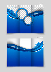 Image showing Tri-fold brochure template design