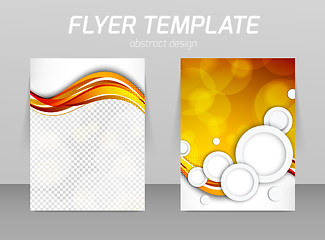 Image showing Abstract flyer template design