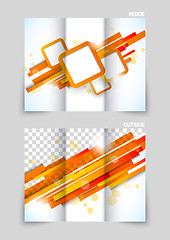 Image showing Tri-fold brochure template design