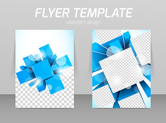 Image showing Abstract flyer template design