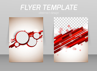 Image showing Abstract flyer template design