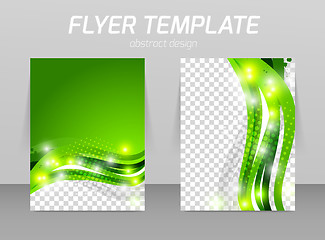 Image showing Abstract flyer template design