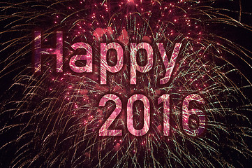 Image showing Happy New Year 2016 