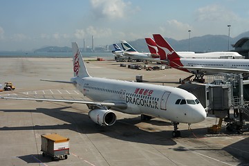 Image showing Dragonair Airbus A320-300. Airliner company from Hong Kong