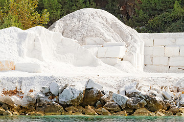 Image showing Thassos white marble quarry