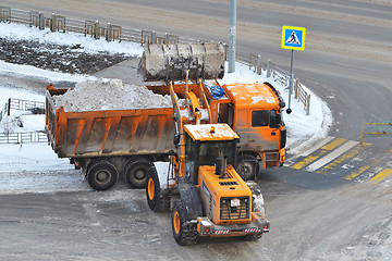 Image showing Cleaning of snow by means of special equipment