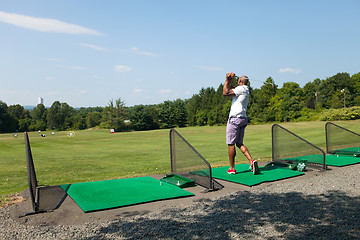 Image showing Golfing at the Range