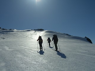 Image showing Skiing in Jotunheimen