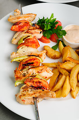 Image showing kebab on skewers