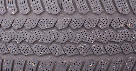 Image showing Texture of an old tire