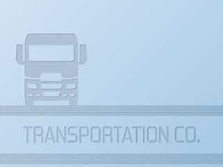 Image showing Truck advertisement background design