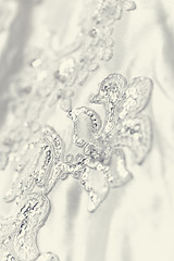 Image showing Beautiful wedding dress detail