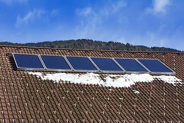 Image showing Solar Panels on the roof