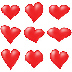 Image showing red hearts