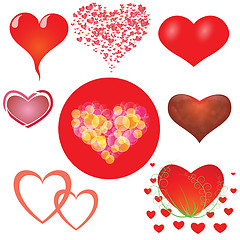 Image showing red hearts