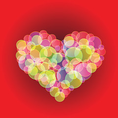 Image showing bubble heart