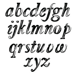 Image showing ink alphabet