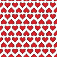 Image showing red heart background