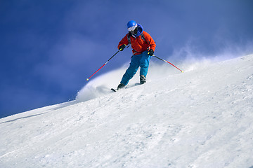 Image showing Skier skiing