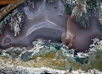 Image showing agate precious stone surface closeup